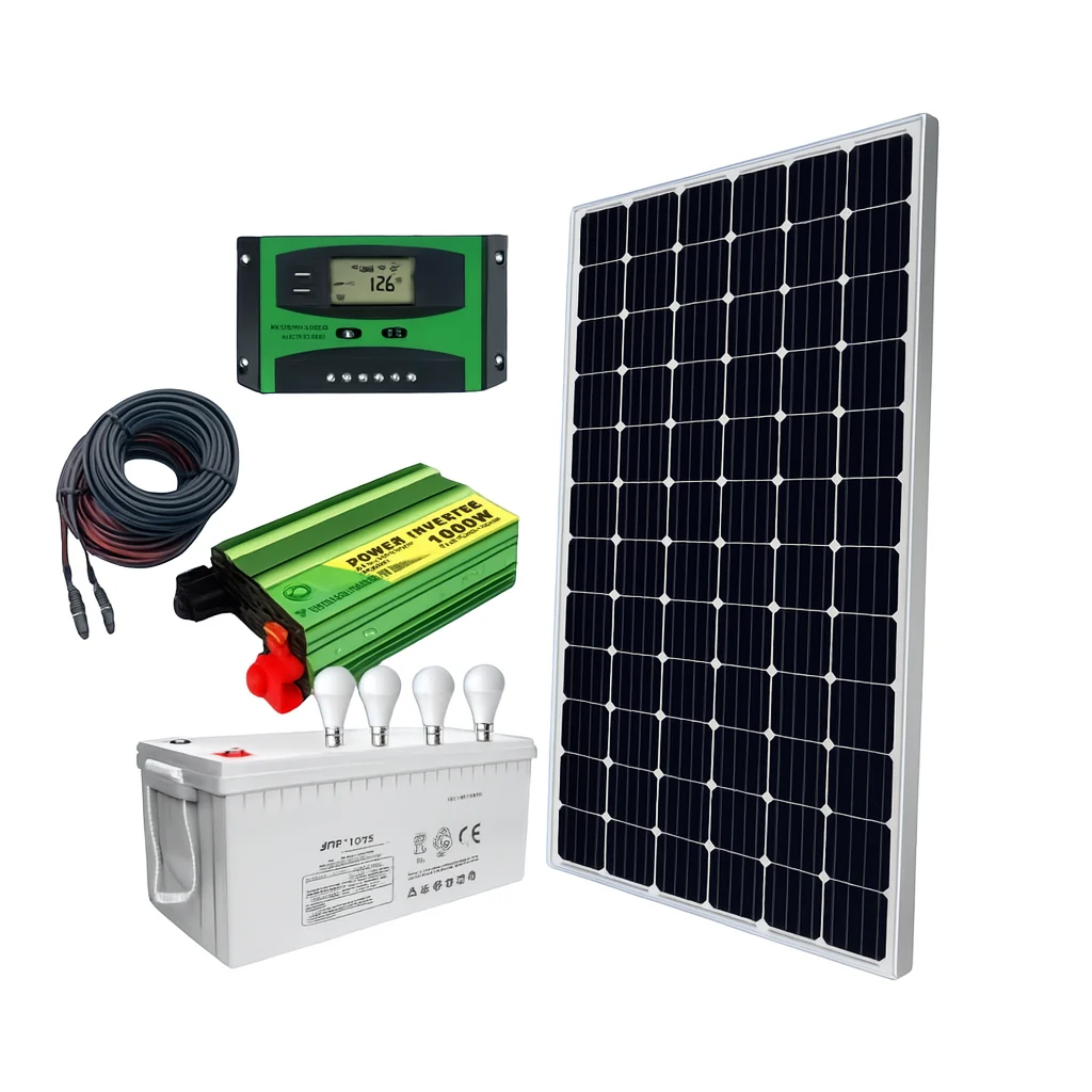Generic Solar Home System Kit - 300W Panel + Inverter + Battery