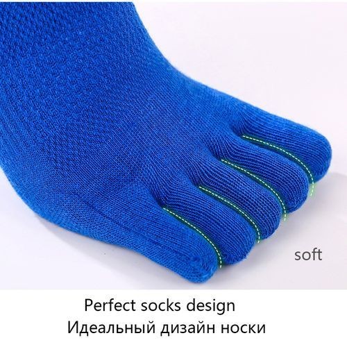 5Pairs Men Socks Cotton Five-finger Male Short Socks Summer