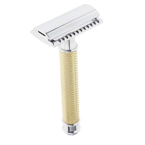 Traditional Classic Mens Safety Double Edge Razors Beard Golden