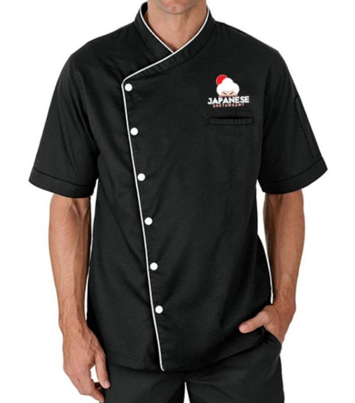 Branded Chef Coats with Logo (Full White, Embroidered)
