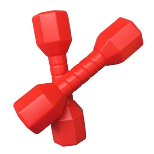 A Pair Of 1kg Vinyl Dumbbells - Red