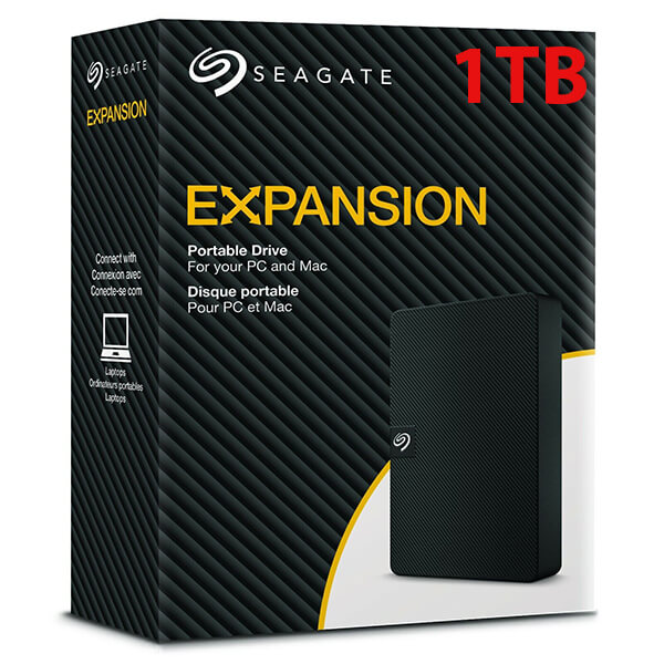 Seagate Expansion 1TB External Hard Drive - Black