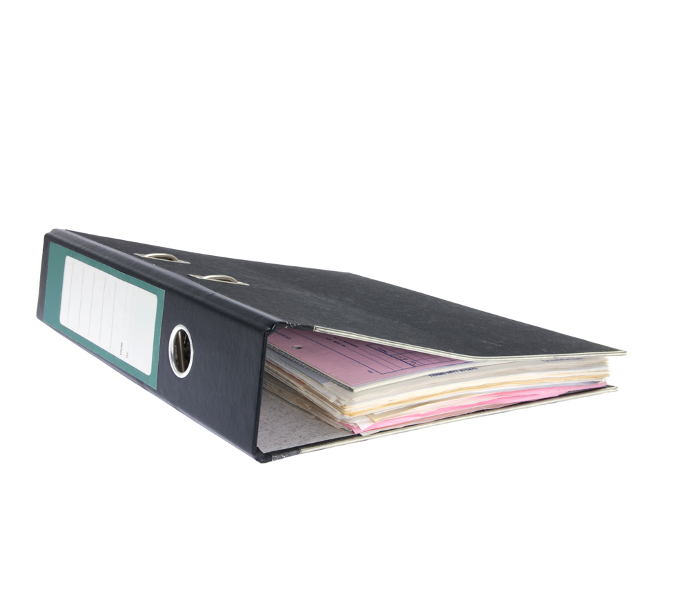 Black Office Box Files Durable Document Storage Box File Organizer - Black