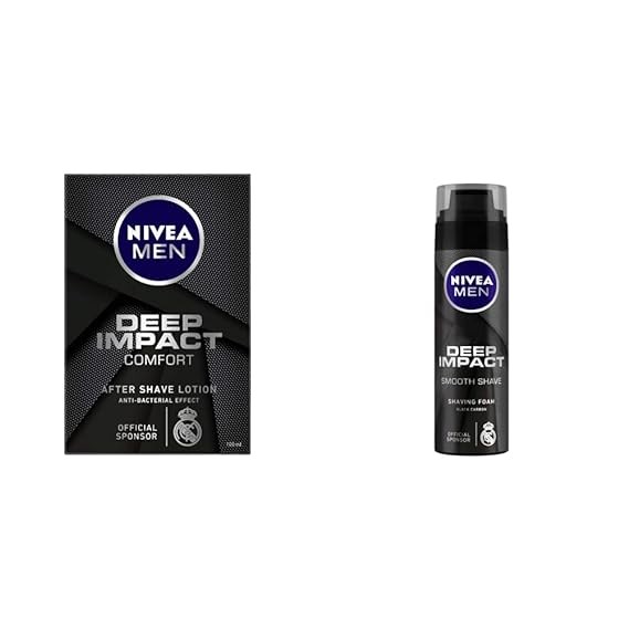 NIVEA MEN Deep Impact Smooth Shave Shaving Foam, 200ml