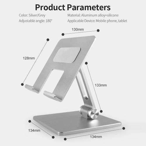 Adjustable Aluminum Alloy Mobile Phone Tablet Stand descrbe