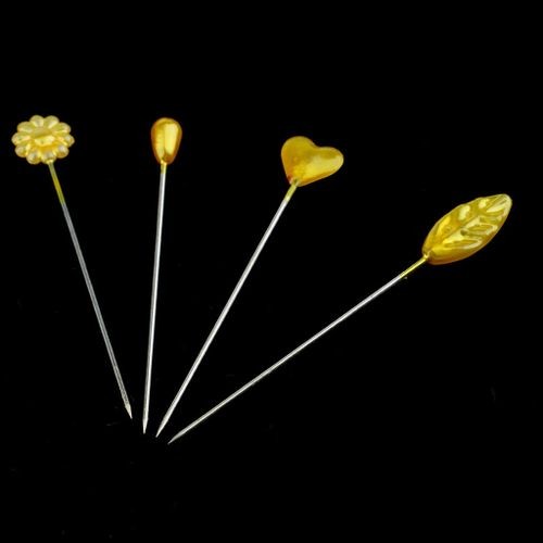 Generic 120pcs Assorted Flower Leaves Hijab Scarf Shawl Pins Brooch Fashion