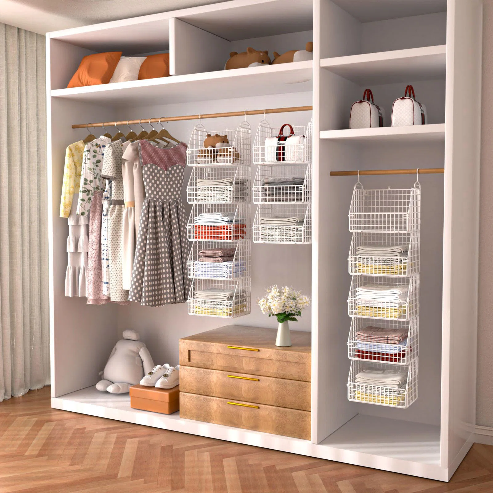 Closet Organizer - Hanging - White