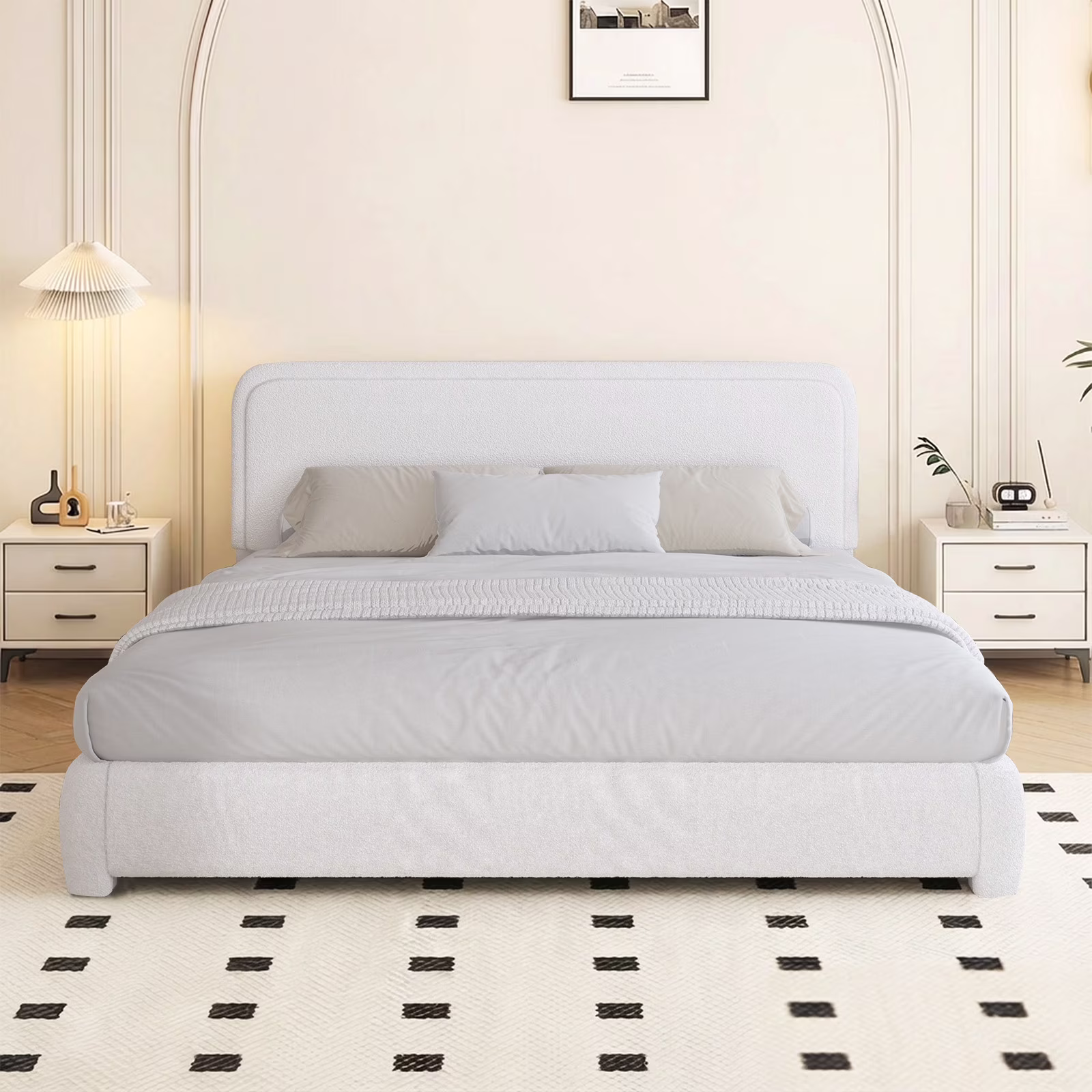 Bed Frame - King Size - White