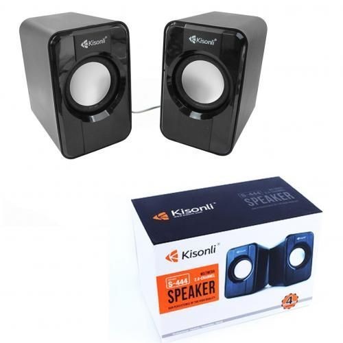 Kisonli Usb Portable Computer 2.0 Speaker S-444 - Black
