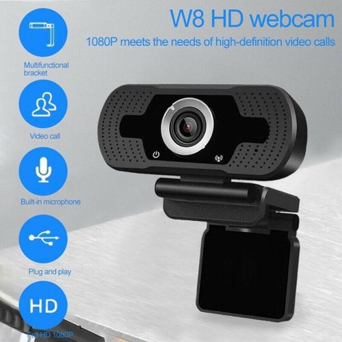 "1080P HD Webcam with Microphone - USB for PC, Laptop, Desktop, Android TV"
