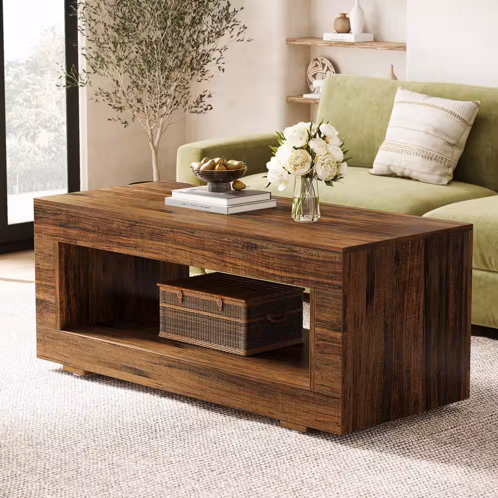 Coffee Table - Wooden - Brown