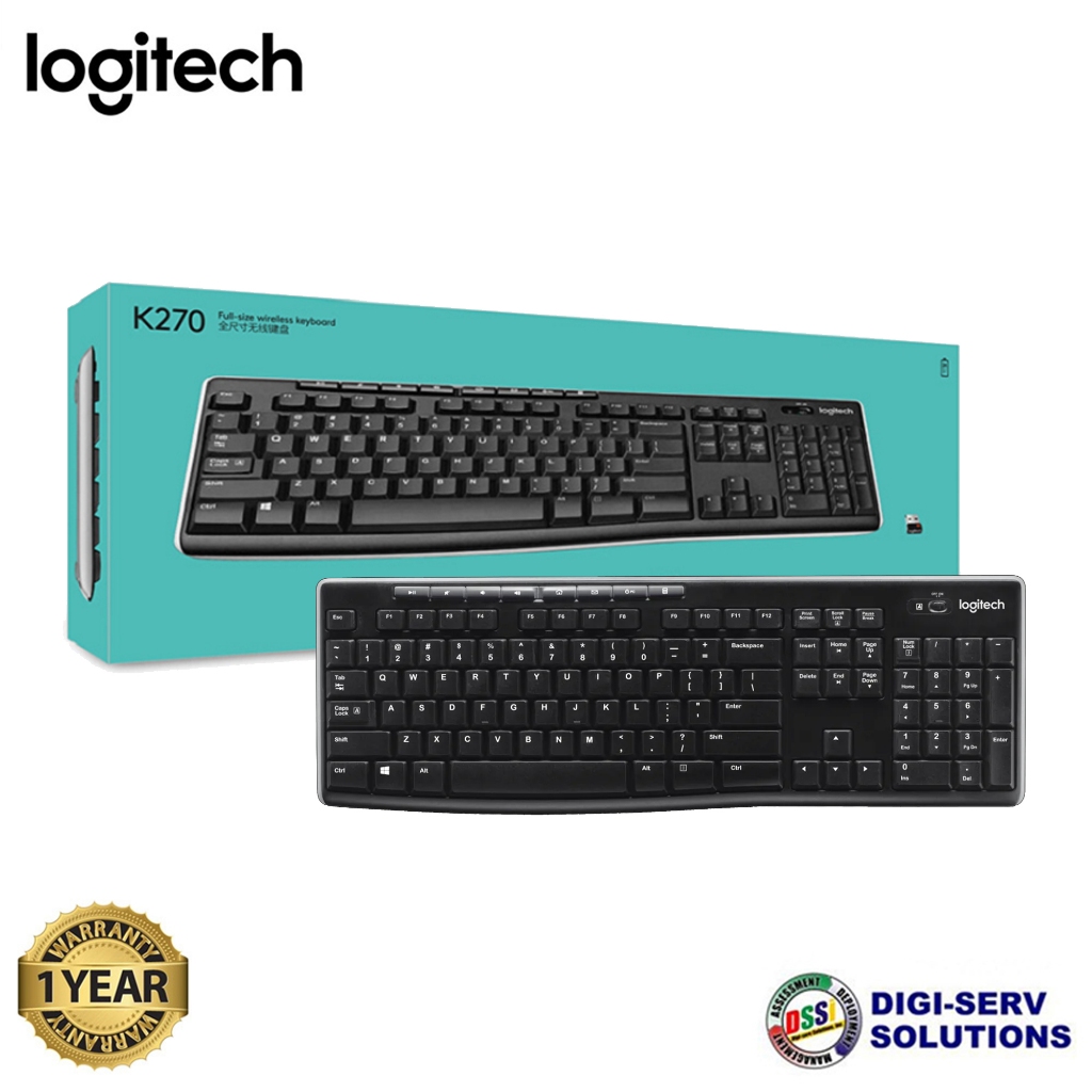 Logitech K270 Wireless Keyboard - Black