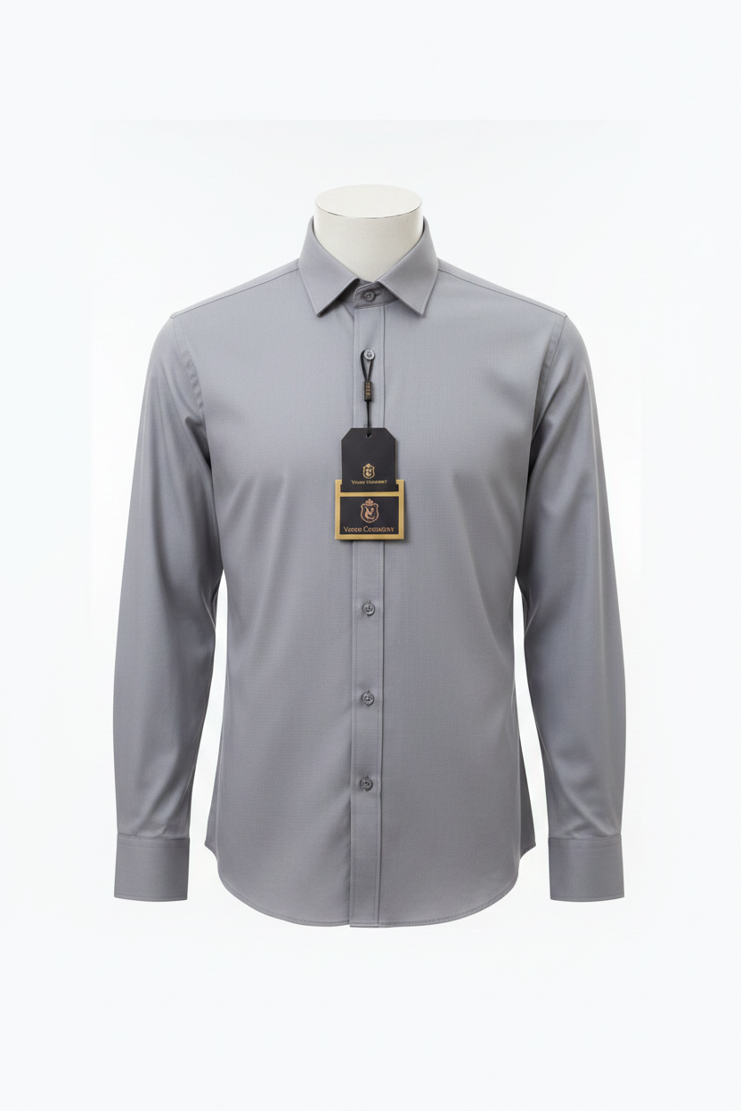 Verso Ceremony Men's Dress Shirt - Grey