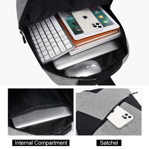 Men Laptop Backpack Bag Set Rucksack Travel Bag With USB Jack Large Capacity Bag