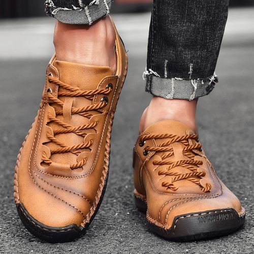EUR Size 38-48 High Quality Mens Dress Shoes Italian Style Luxury Business Office Shoes Men-Yellow