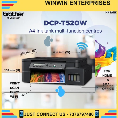 Brother DCP-T520W All-in-One Printer - Black