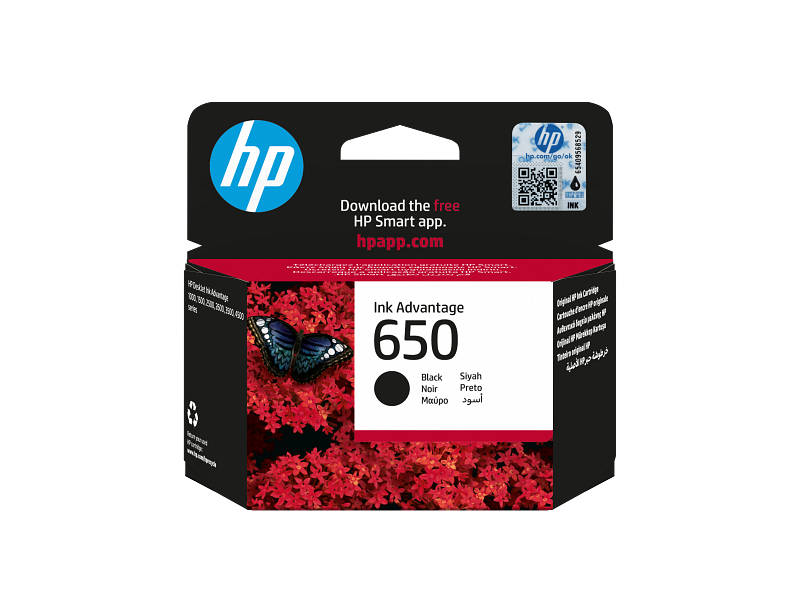 HP 650 Black Original Ink Advantage Cartridge