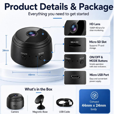Mini HD Spy Camera 1080P