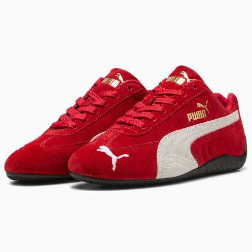 PUMA Speedcat OG Leather Sneakers Youth -All Time Red-PUMA White