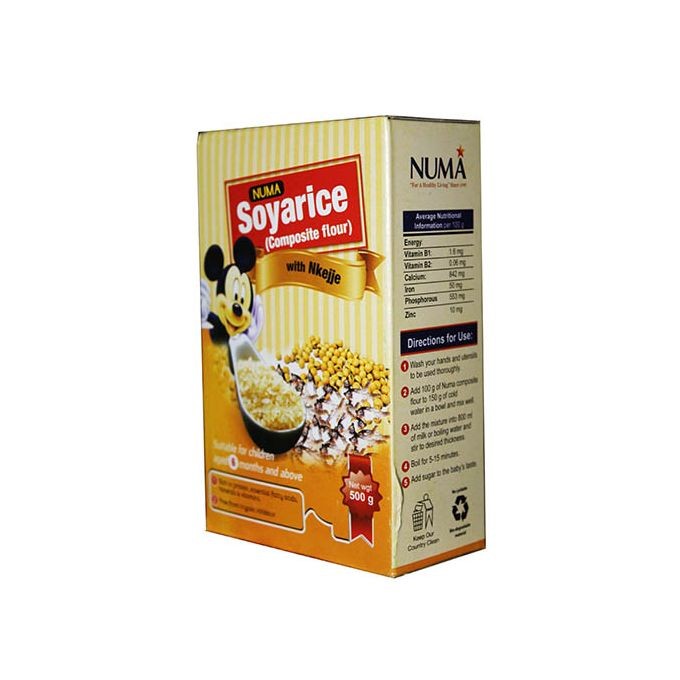 Numa Soya Rice Composite Flour With Nkejje - 500g
