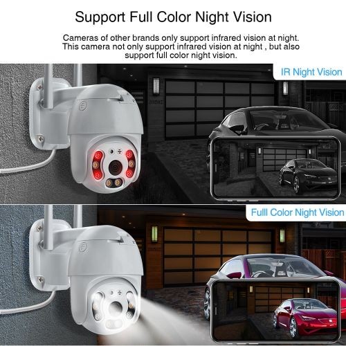 Shiwojia Smart Camera Ptz Dome 4g Sim Lte Video Surveillance Outdoor Ecurity Monitor 1080p H.265x Cctv Camera Sd Card - Camera - -AU Plug-3.6mm