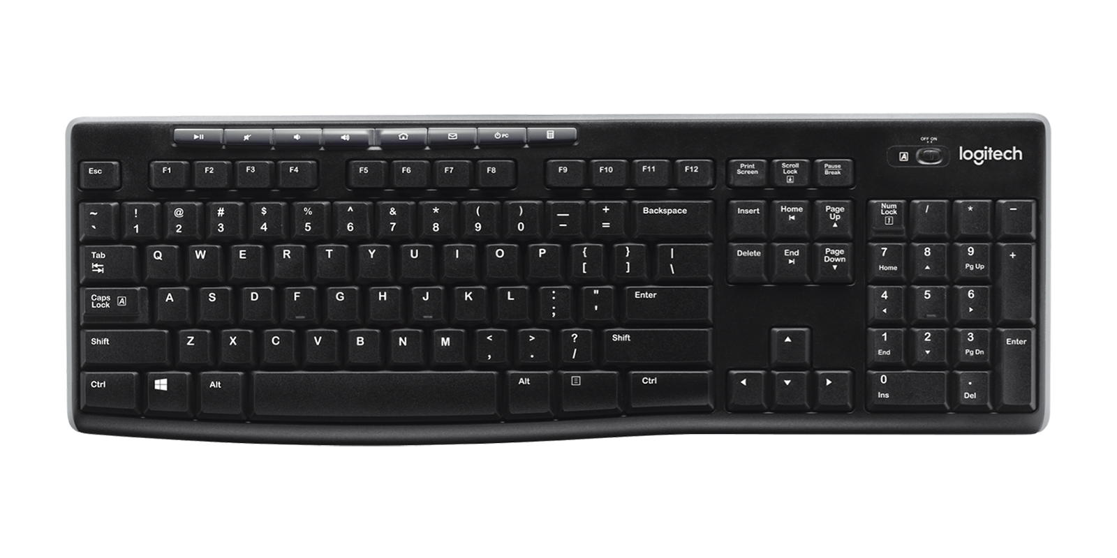 Logitech K270 Wireless Keyboard - Black