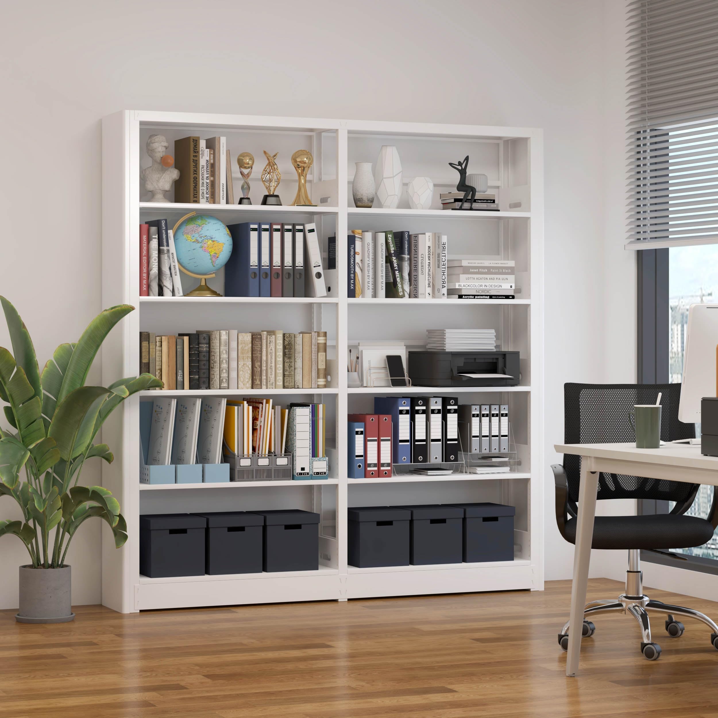 Bookshelf - 5 Tier - White