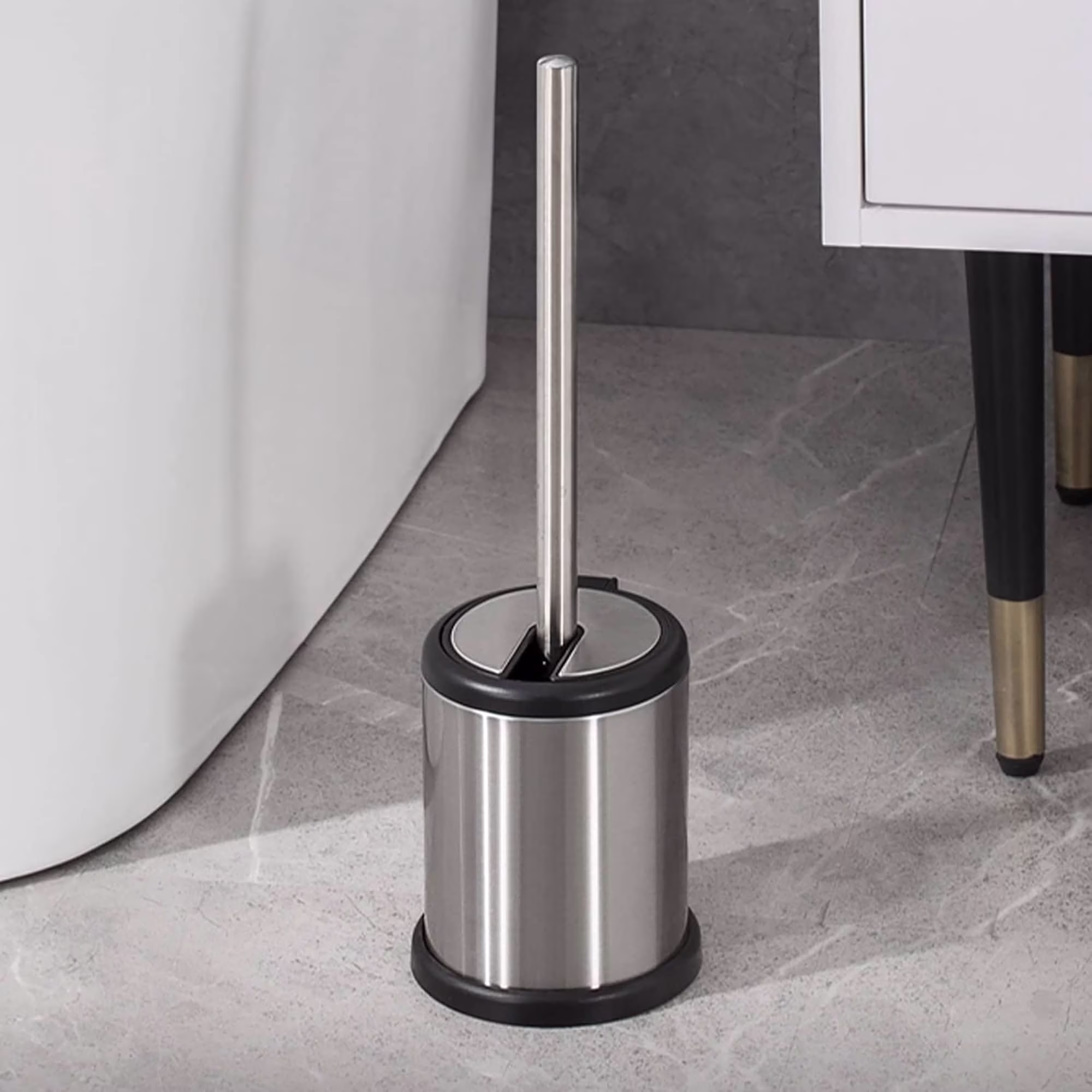 Toilet Brush Set - Chrome