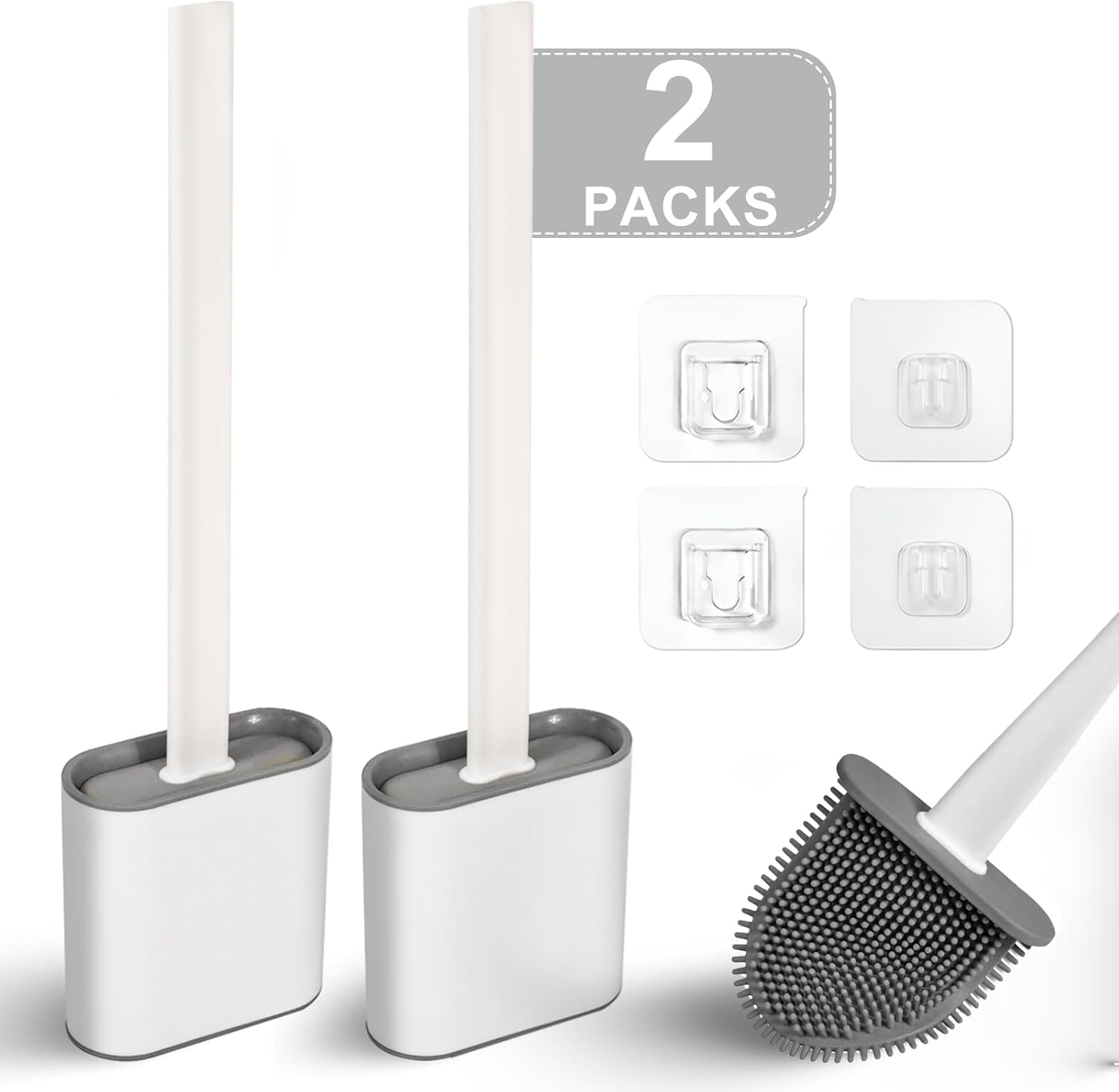 Toilet Brush Set - White