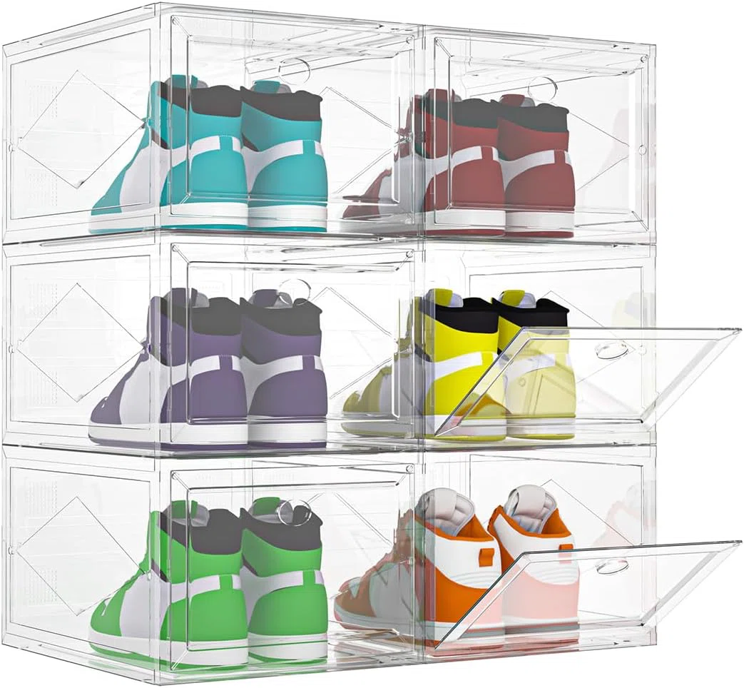Shoe Storage Box - 6 Pack - Clear