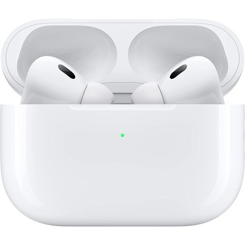 The Apple AirPods Pro (2nd Generation) are wireless earbuds available in a white color option.