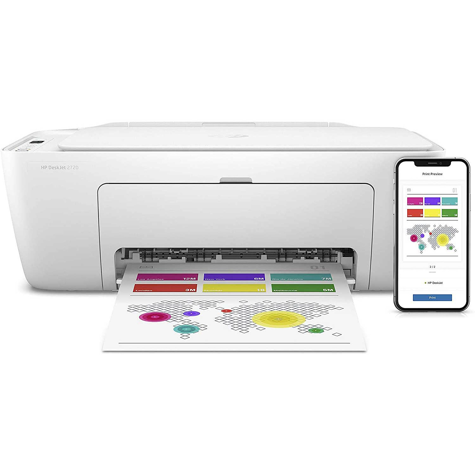 HP DeskJet 2720 All-in-One Printer - Black