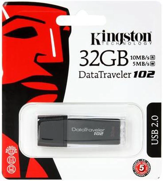 Kingston DataTraveler 32GB USB Flash Drive - Black