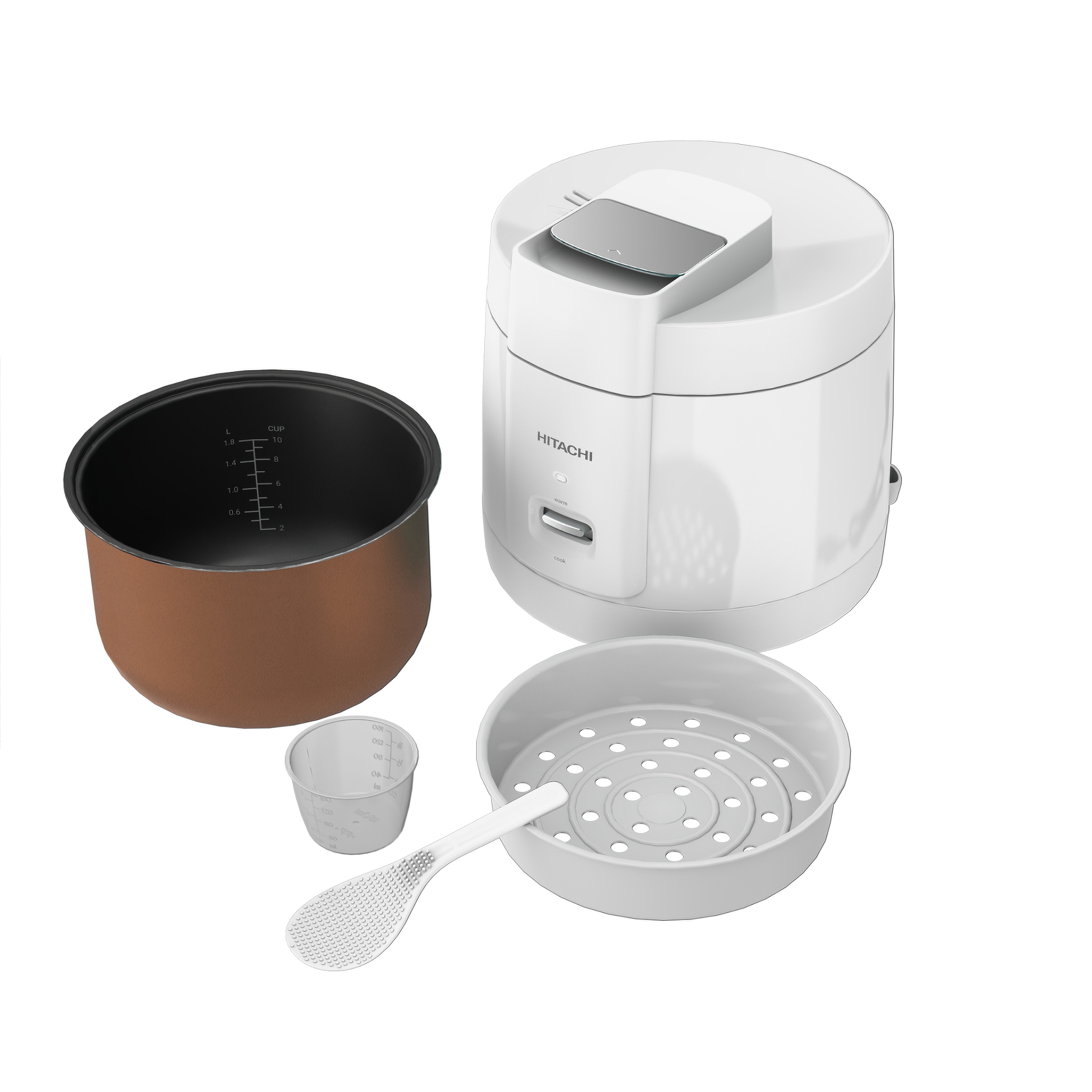 Hisense Rice Cooker 1.8L - White