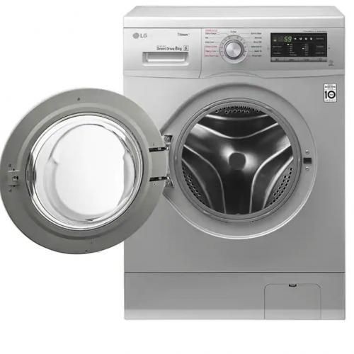 LG 8Kg Front Loading Washing Machine - Silver..