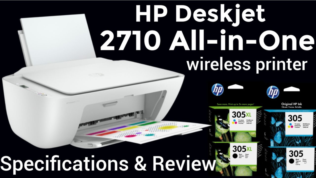HP DeskJet 2710 All-in-One Printer - Black