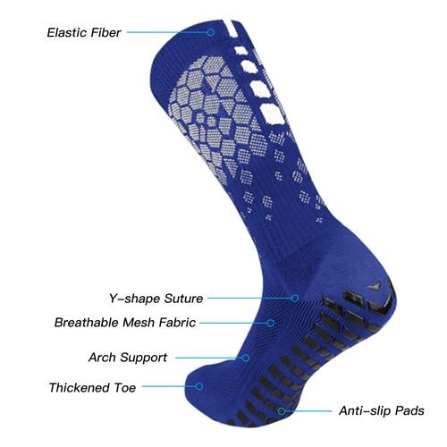 3 Pairs Non-Slip Football Socks For Men And Women