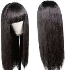 Wig female matte silk long straight hair