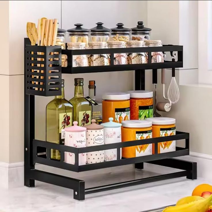 Kitchen Organizer - Countertop - Black