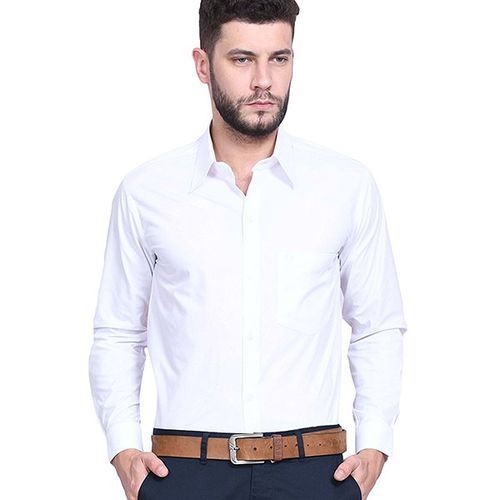 Mens Official Shirts Cotton Long Sleeve Set Of 5 Pieces - White,Maroon,Blue