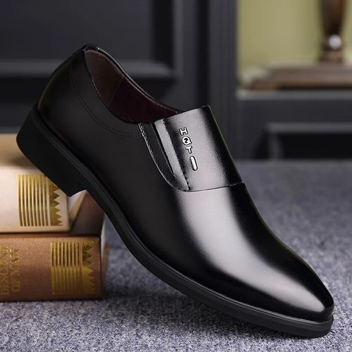 (Brown Summer)Qmaigie Dress Shoes Men 2022 Summer Formal Shoes Men Shoe Leather Mens Wedding Shoes Brown Black Elevator Oxfords Big Size 47 48 JIN