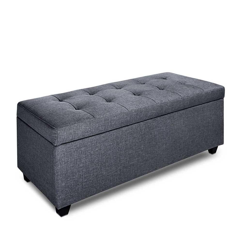 Storage Ottoman - Fabric - Gray