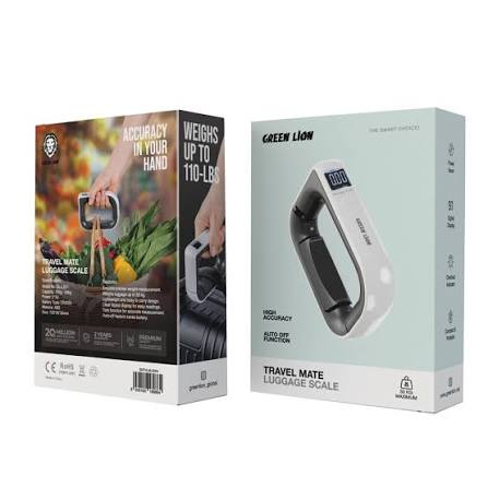 Green Lion Travel Mate Luggage Scale – Weighs Up to 110 lbs / 50kg