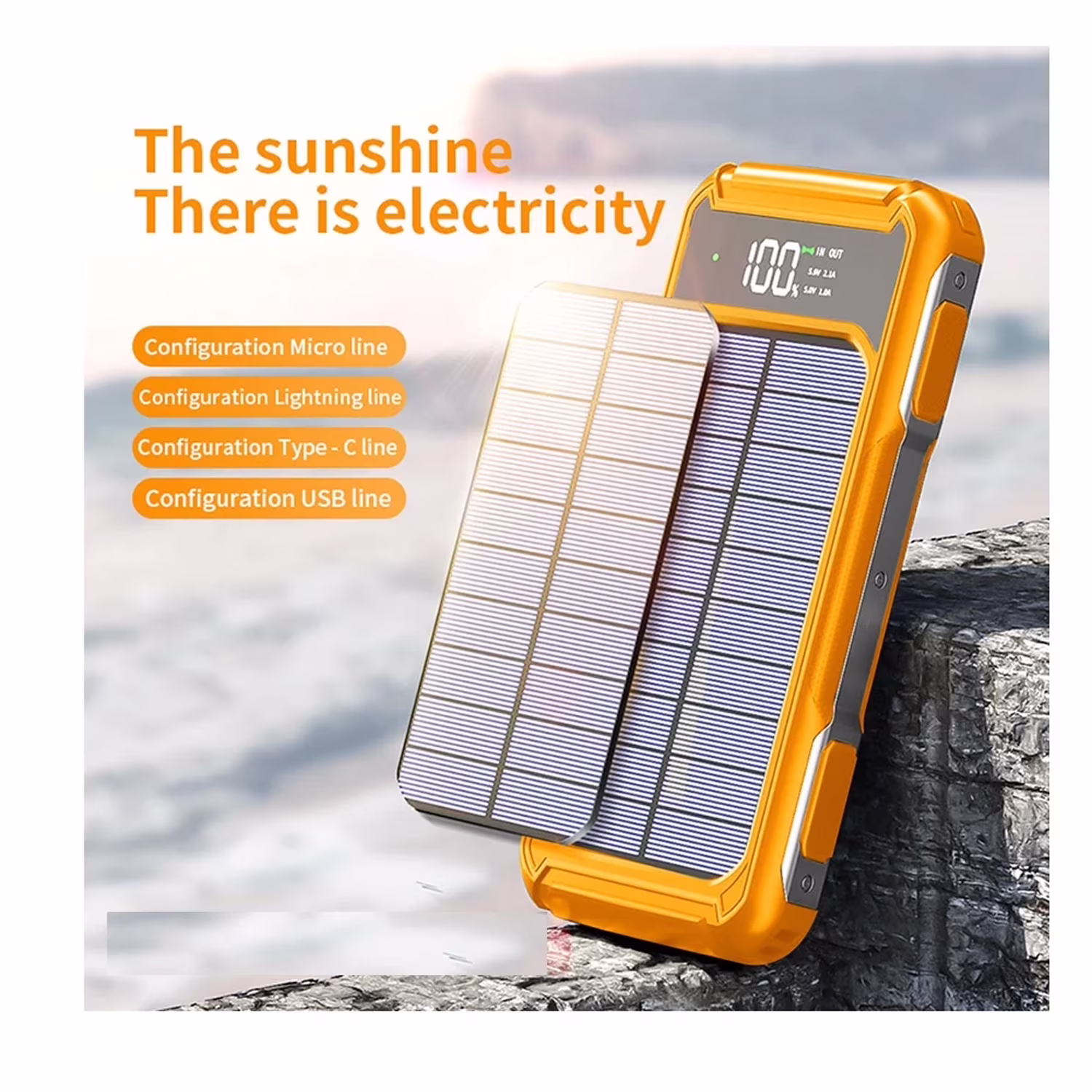 Generic Solar Power Bank 30000mAh - Solar Panel