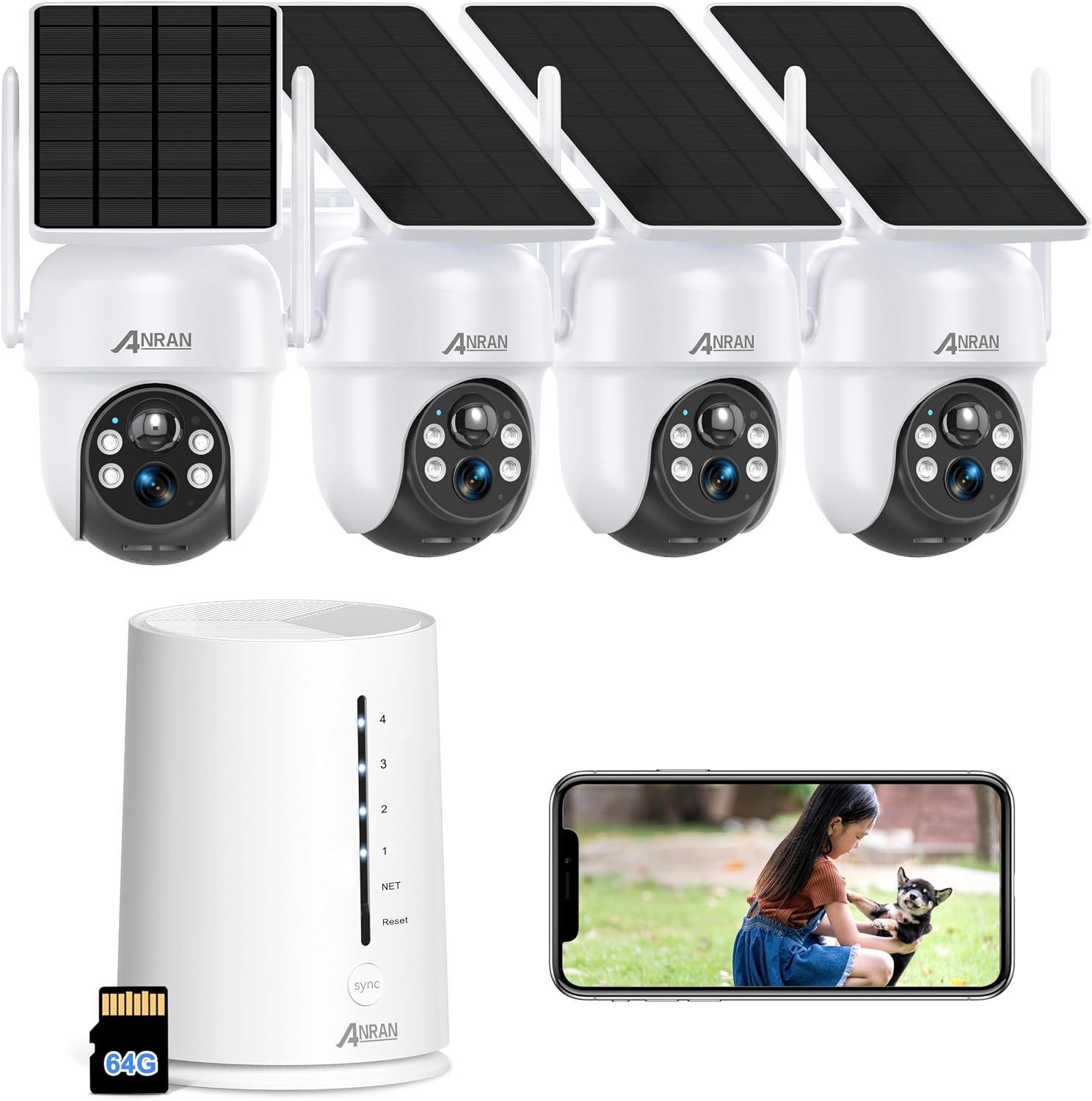 Generic Solar CCTV Camera 4MP - Wireless