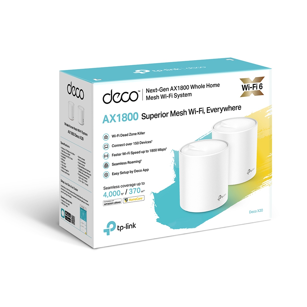 TP-Link Deco X20 AX1800 Mesh Wi-Fi System - White