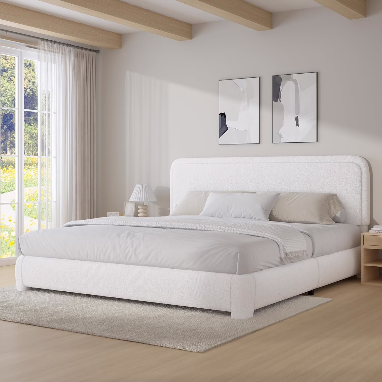 Bed Frame - King Size - White