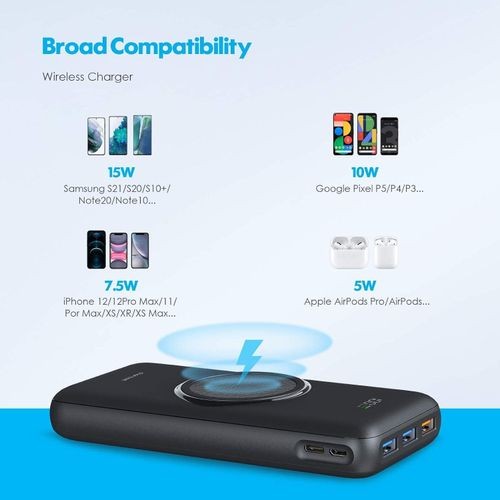 "CHARMAST 20000mAh Wireless Power Bank"