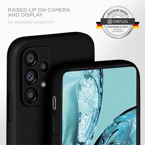 Samsung Galaxy A50 A51 A52 A53 A54 5G Silicon Phone Cover Case-Black