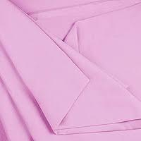 Strips Double Cotton-Satin Bed sheets. - Light Blue